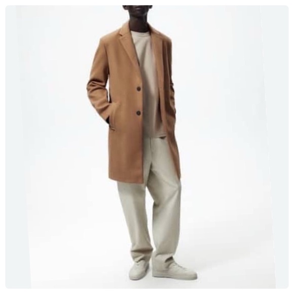 Zara 4 Way comfort camel color men’s coat S - Picture 4 of 10